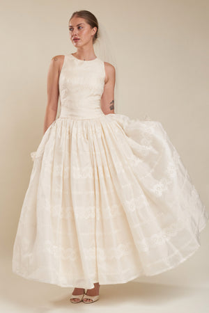 Carolina Embroidered Gown - S