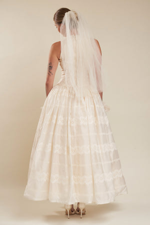 Carolina Embroidered Gown - S