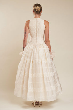 Carolina Embroidered Gown - S