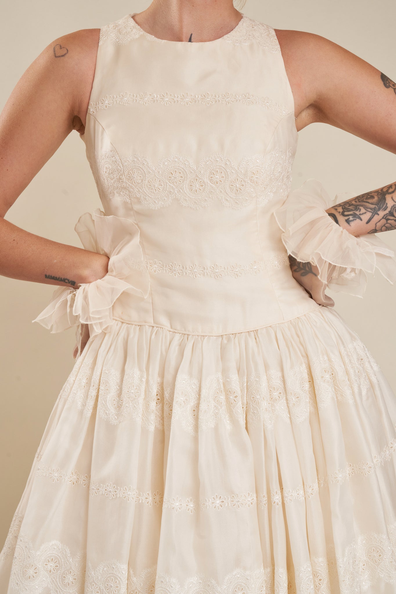 Carolina Embroidered Gown - S