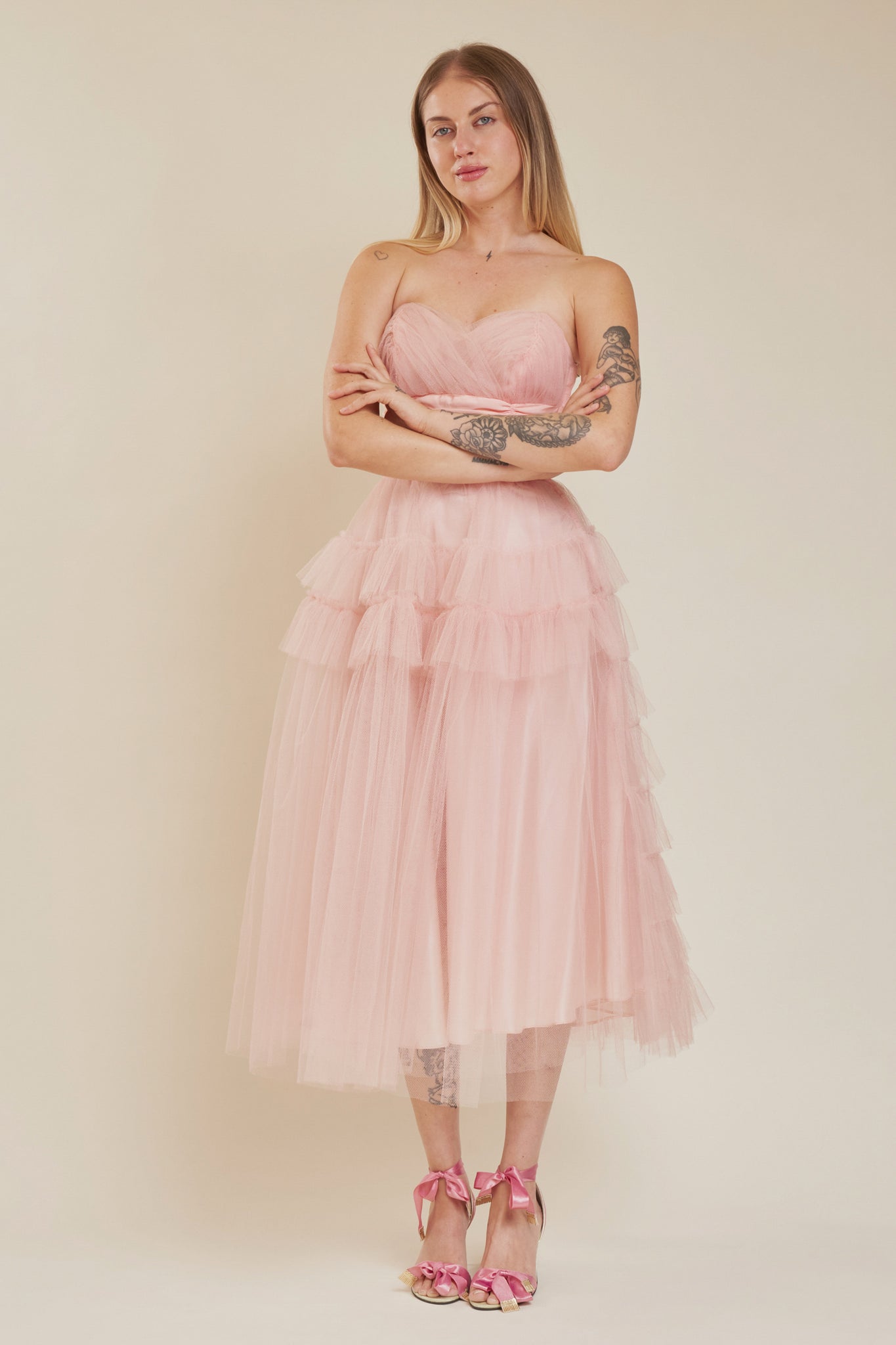 Bubblegum Tulle Gown - XS