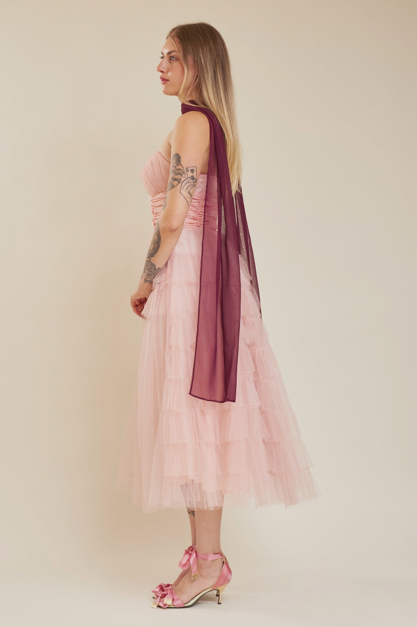 Bubblegum Tulle Gown - XS