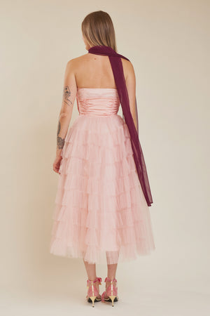 Bubblegum Tulle Gown - XS