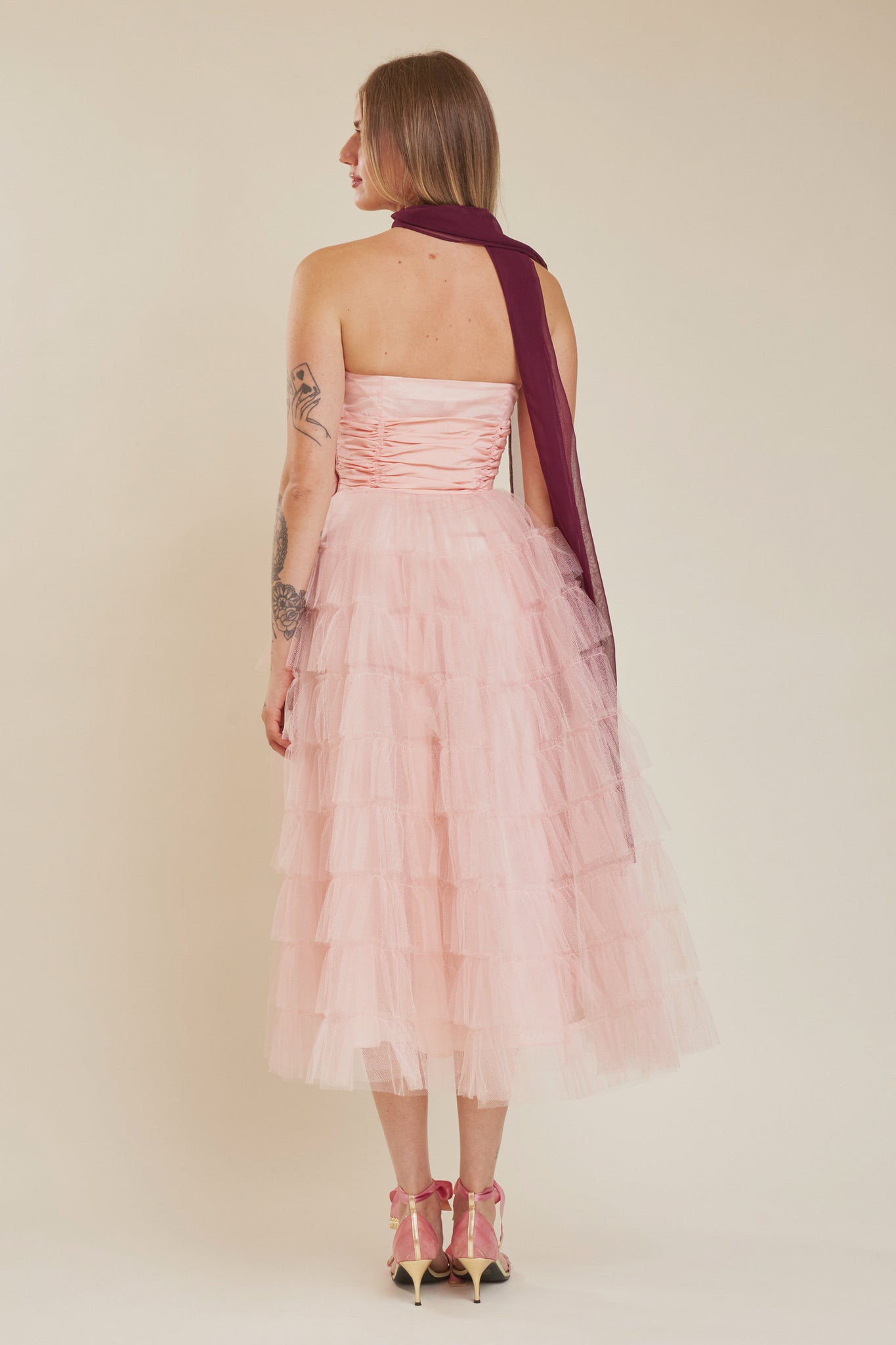 Bubblegum Tulle Gown - XS