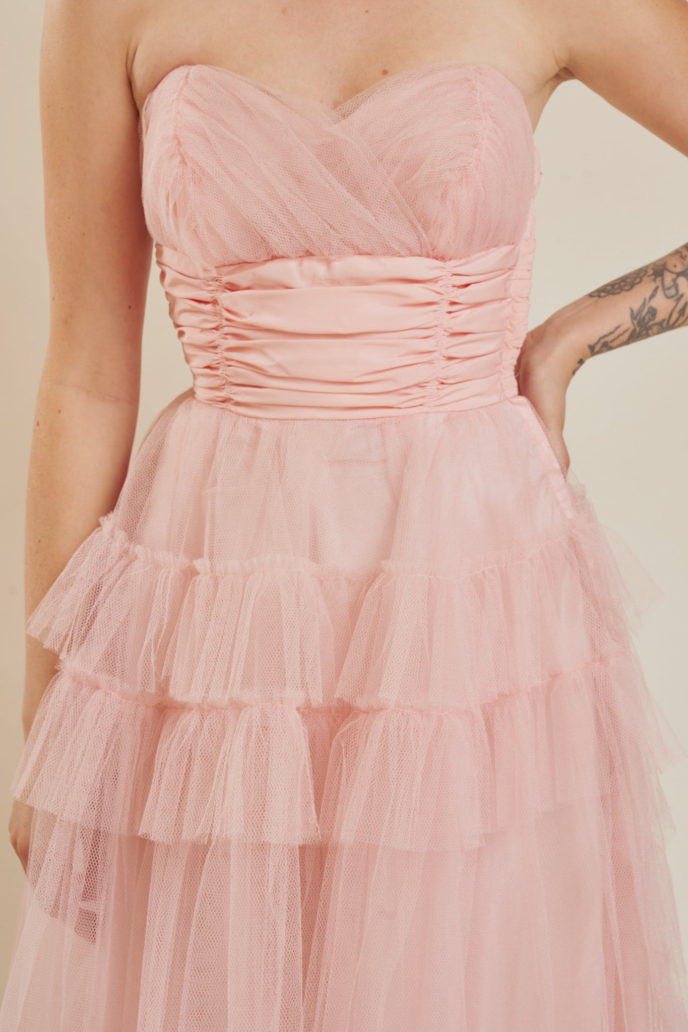 Bubblegum Tulle Gown - XS
