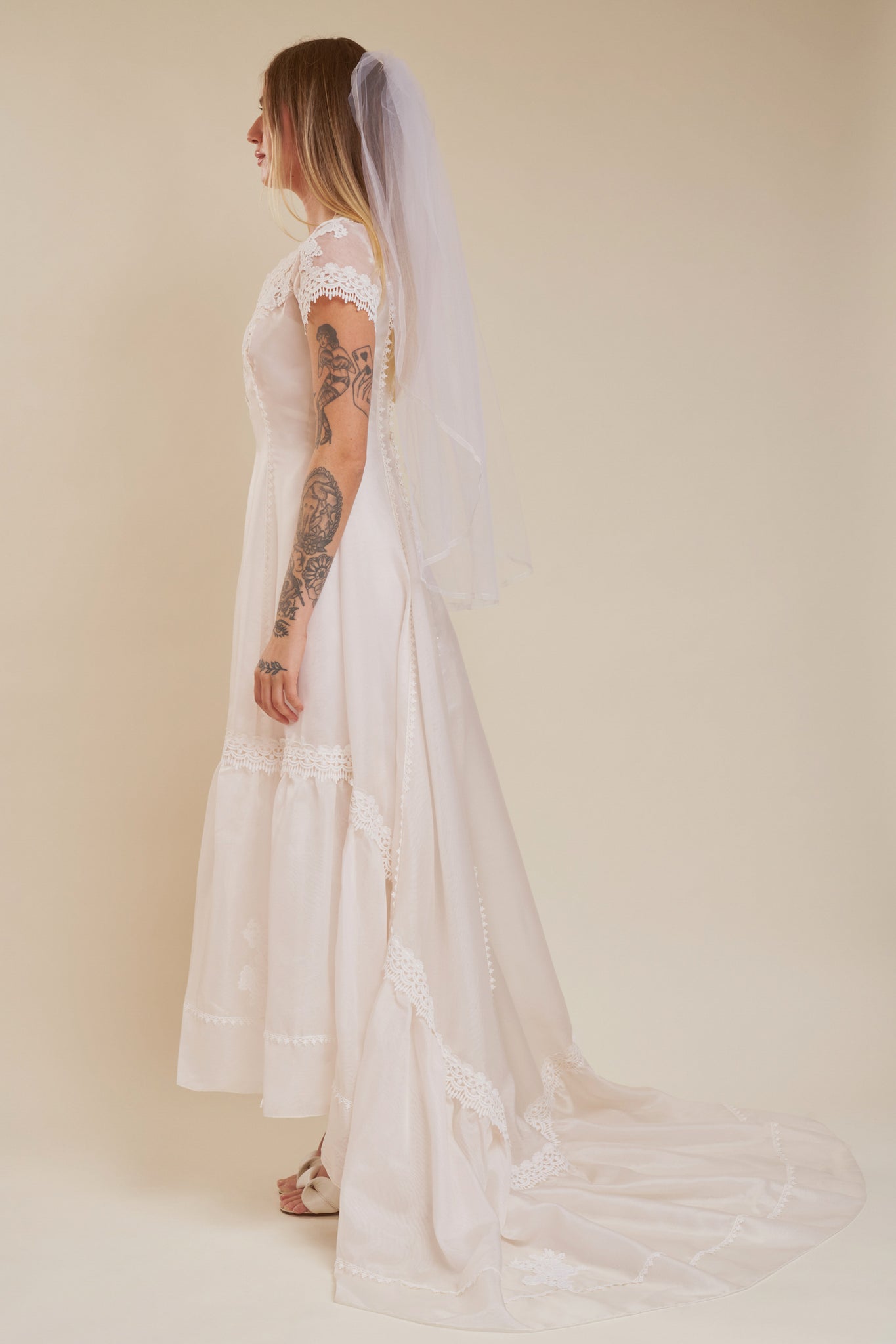 Florence Appliqué Gown - S