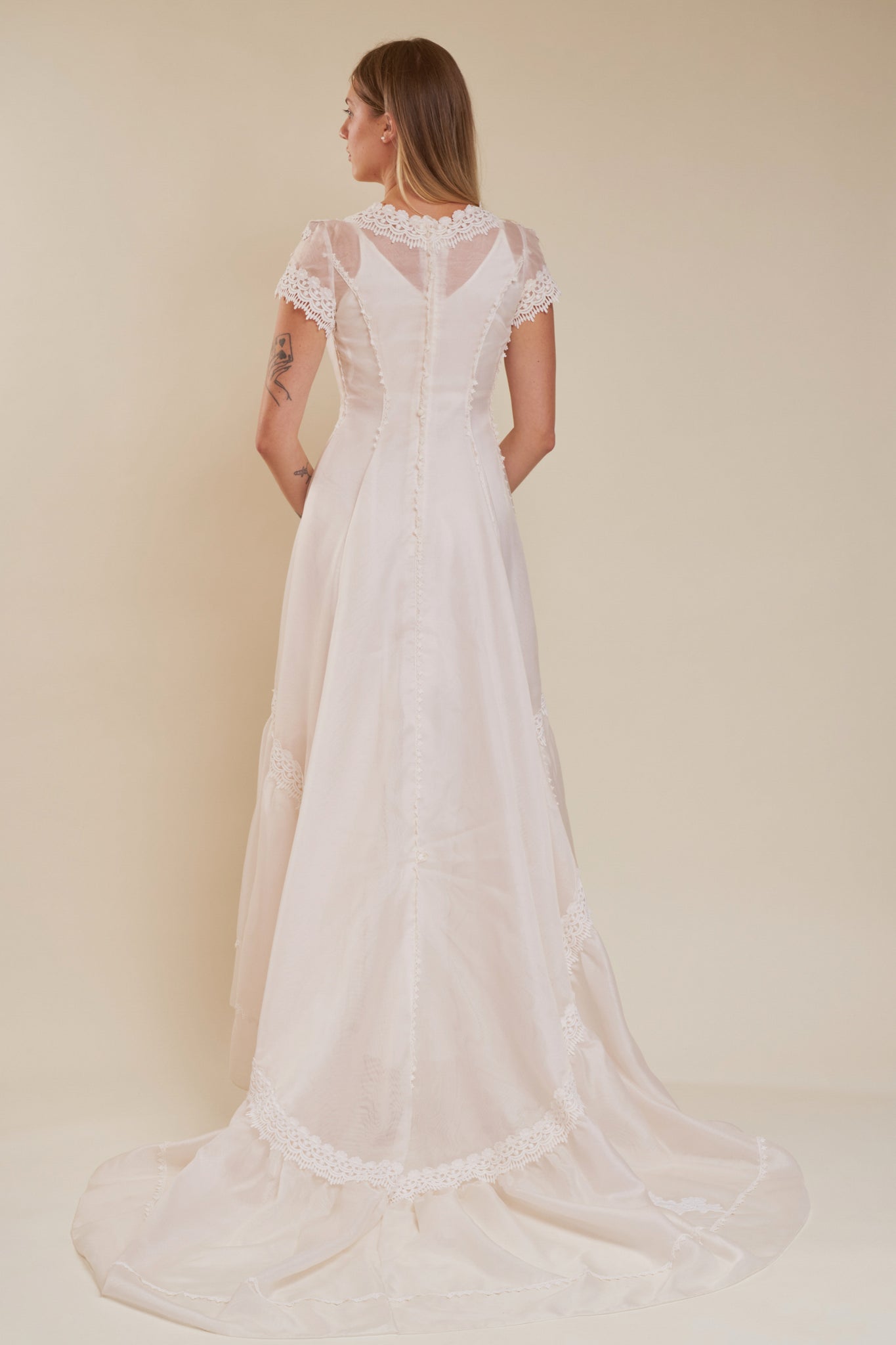 Florence Appliqué Gown - S