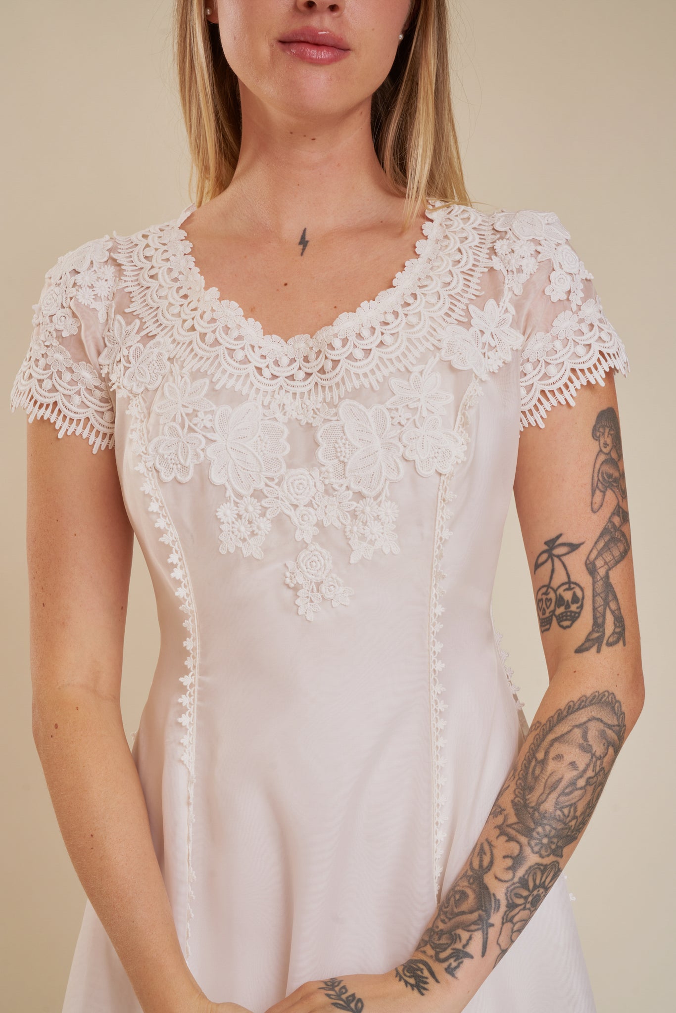 Florence Appliqué Gown - S