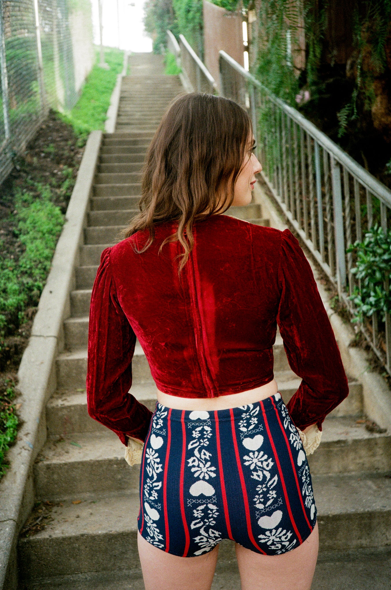 Cramoisie Velvet Blouse