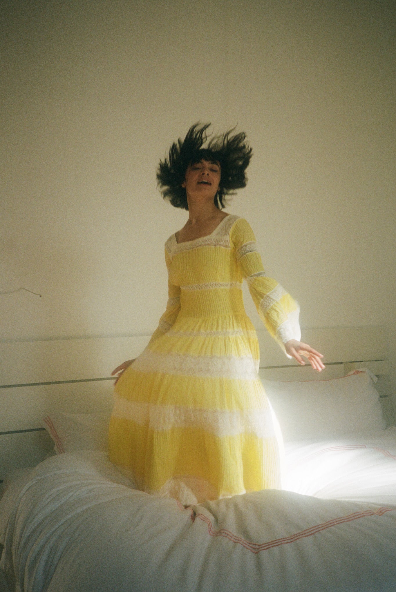 Citron Crochet Gown