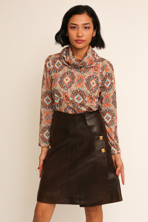 Gheradini Leather Skirt