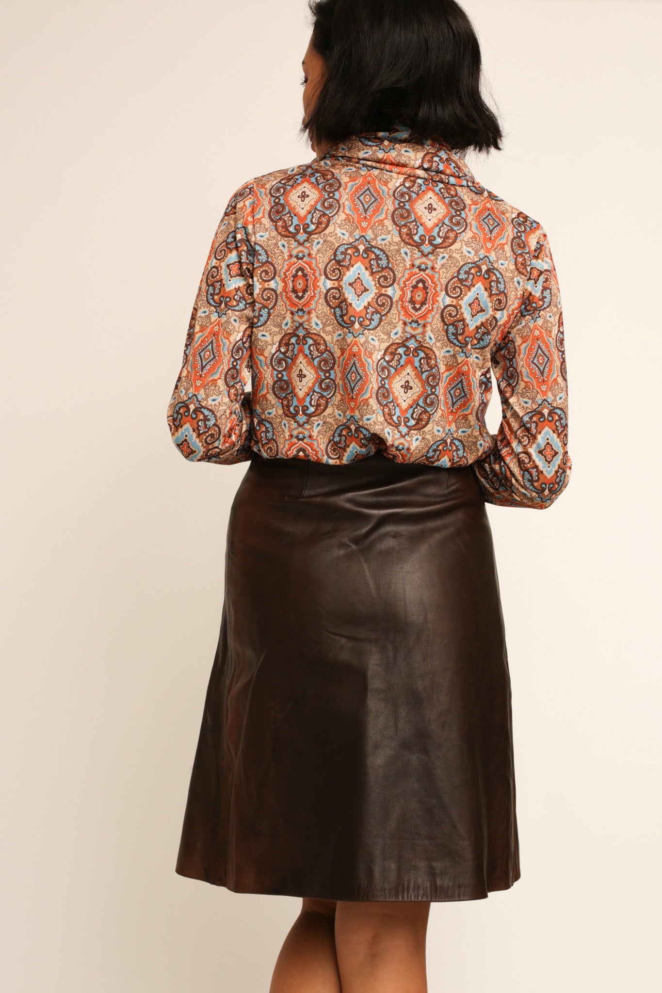 Gheradini Leather Skirt