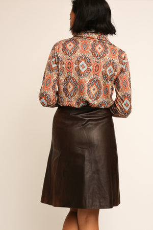 Gheradini Leather Skirt