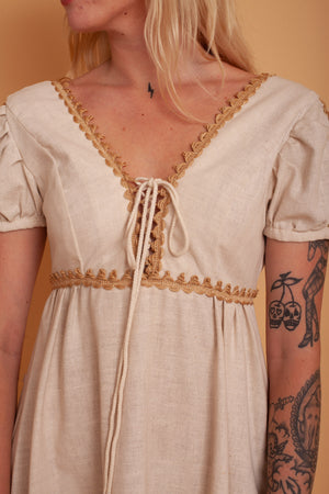 Gunne Sax Linen Gown