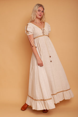 Gunne Sax Linen Gown