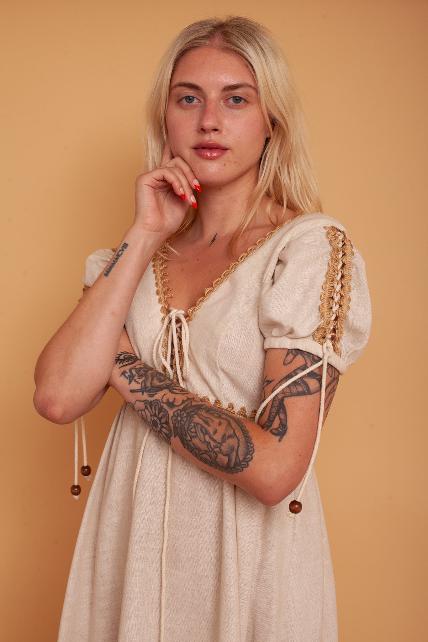 Gunne Sax Linen Gown