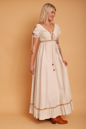 Gunne Sax Linen Gown