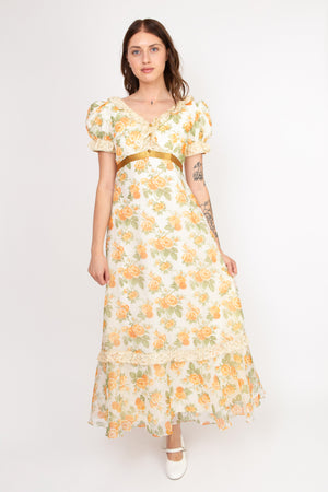 Peach Rose Gown