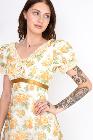 Peach Rose Gown
