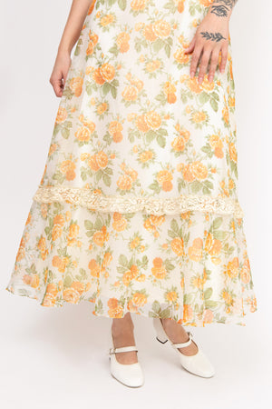 Peach Rose Gown