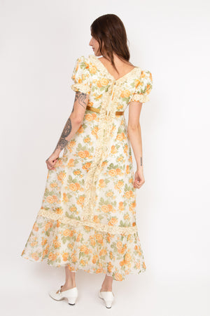 Peach Rose Gown