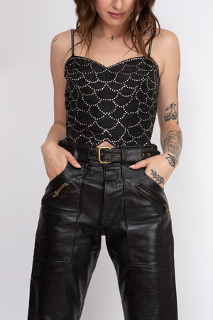 Trixie Rhinestone Crop