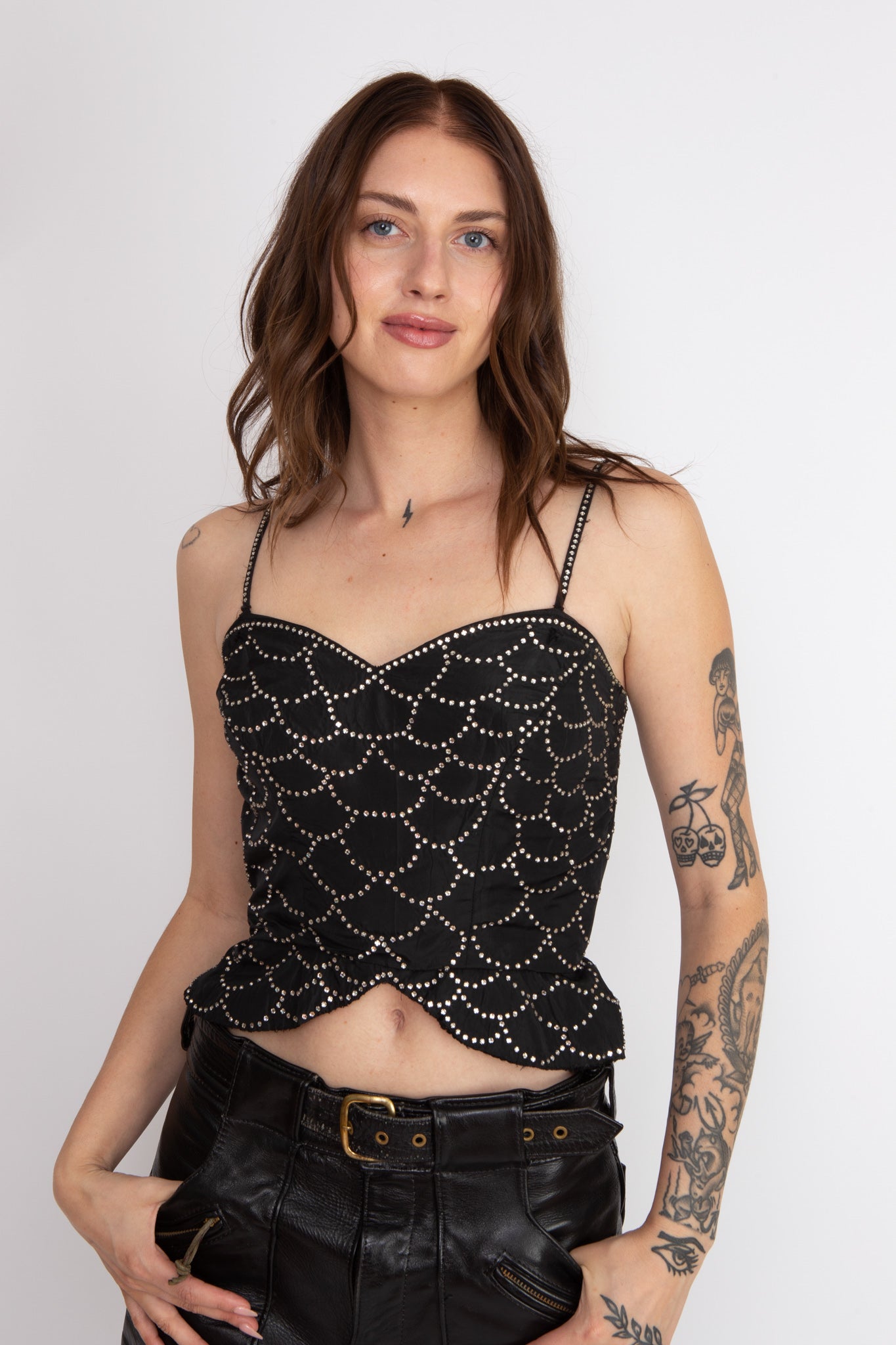 Trixie Rhinestone Crop