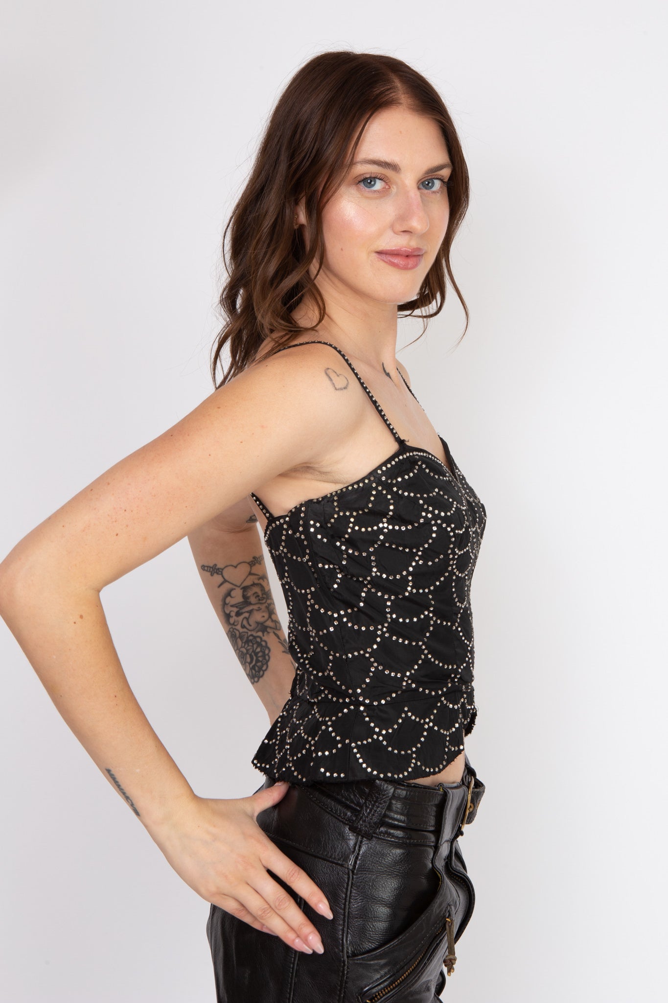 Trixie Rhinestone Crop