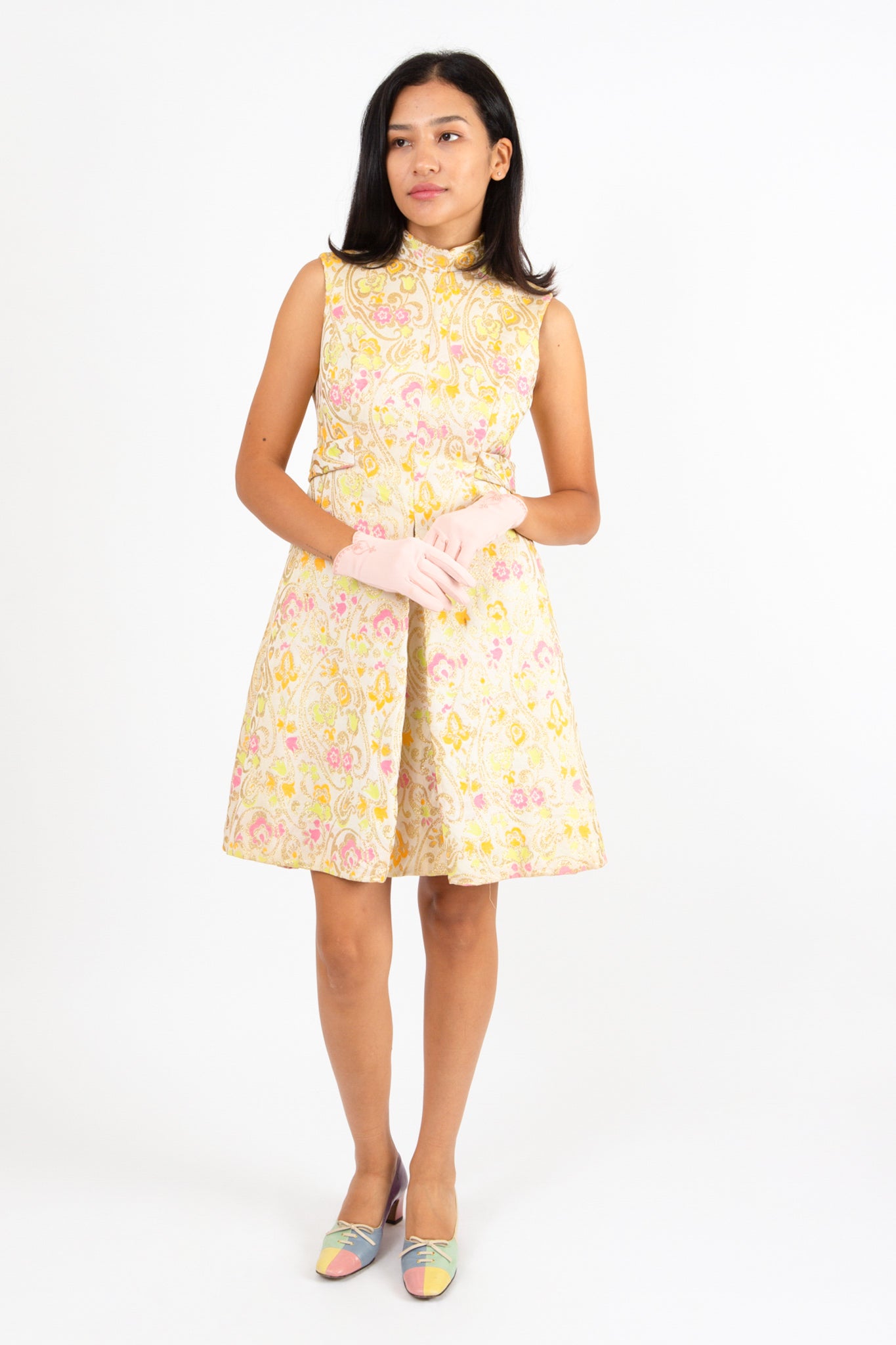 Floral Lamé Mini