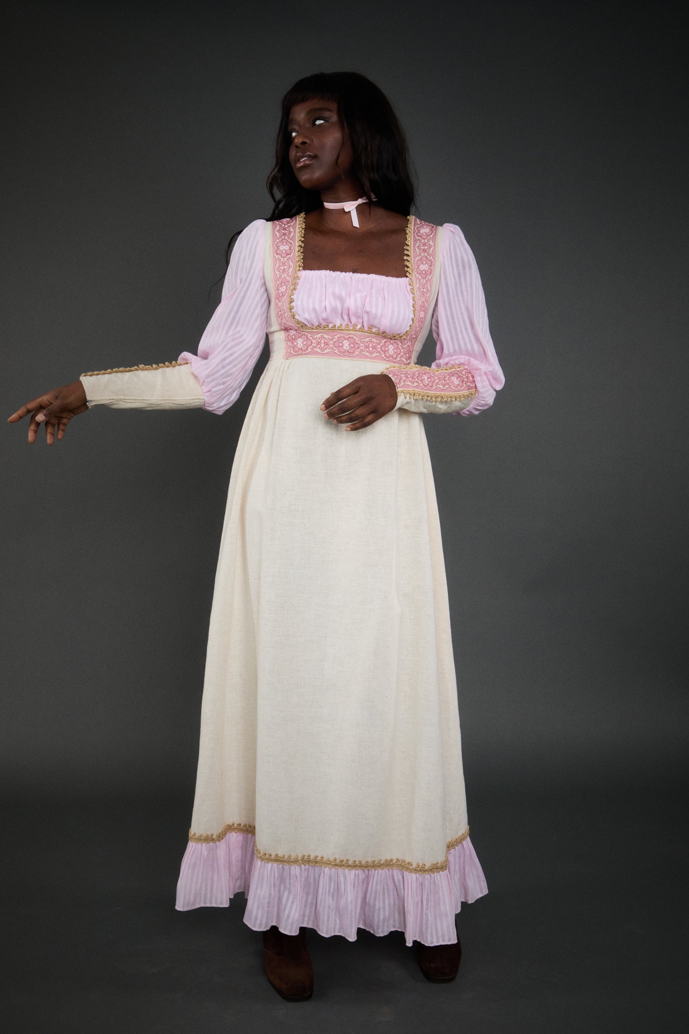 Clementine Linen Gown - M/L