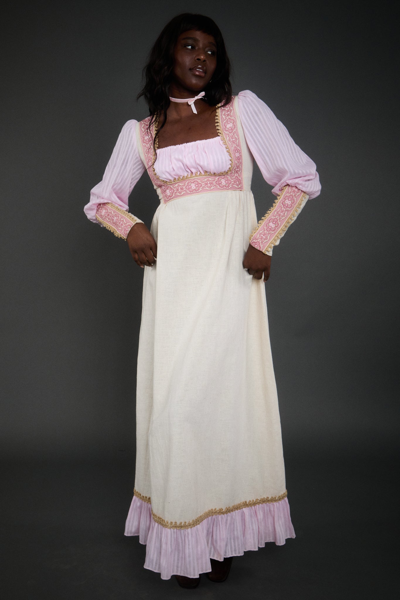 Clementine Linen Gown - M/L