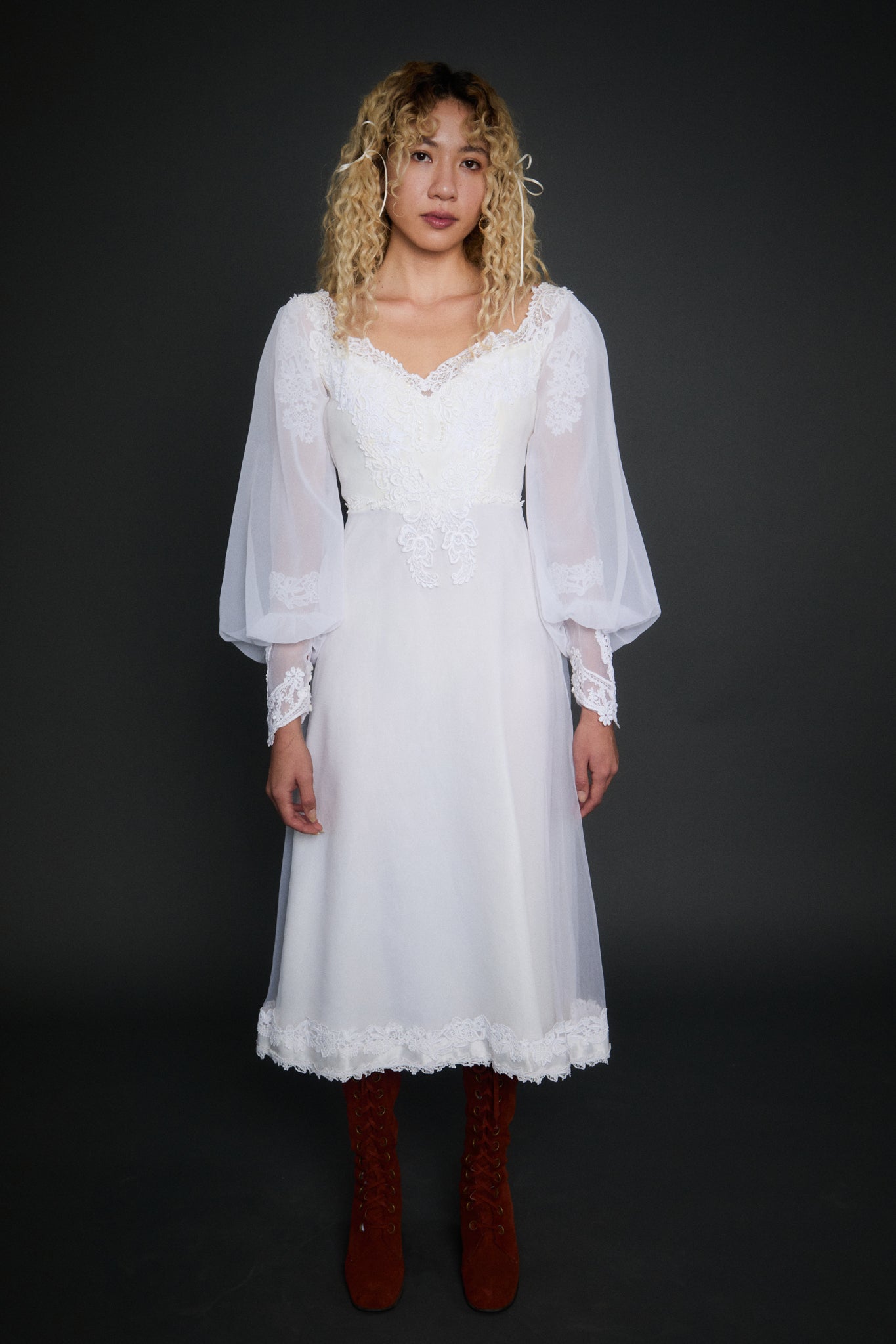 Rosetta Appliqué Gown - XS