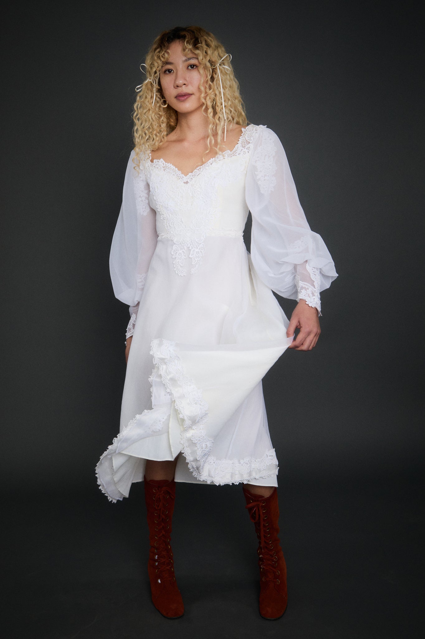 Rosetta Appliqué Gown - XS