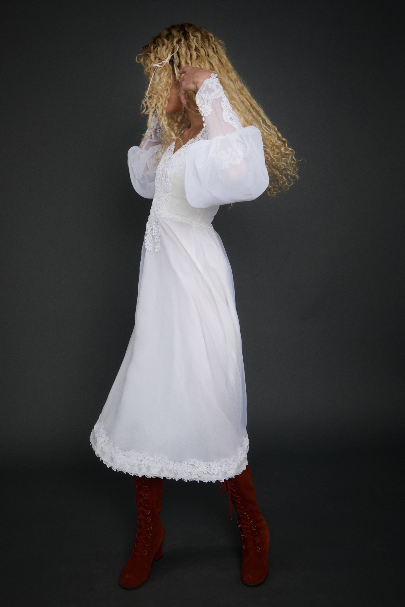 Rosetta Appliqué Gown - XS