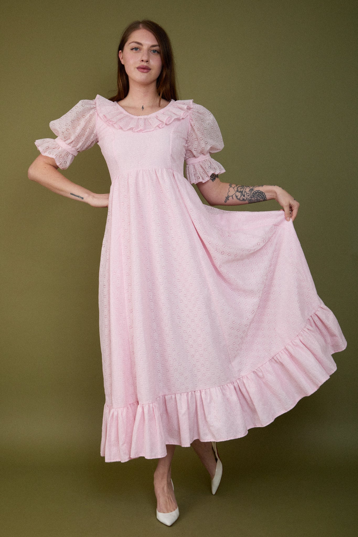 Luna Eyelet Gown