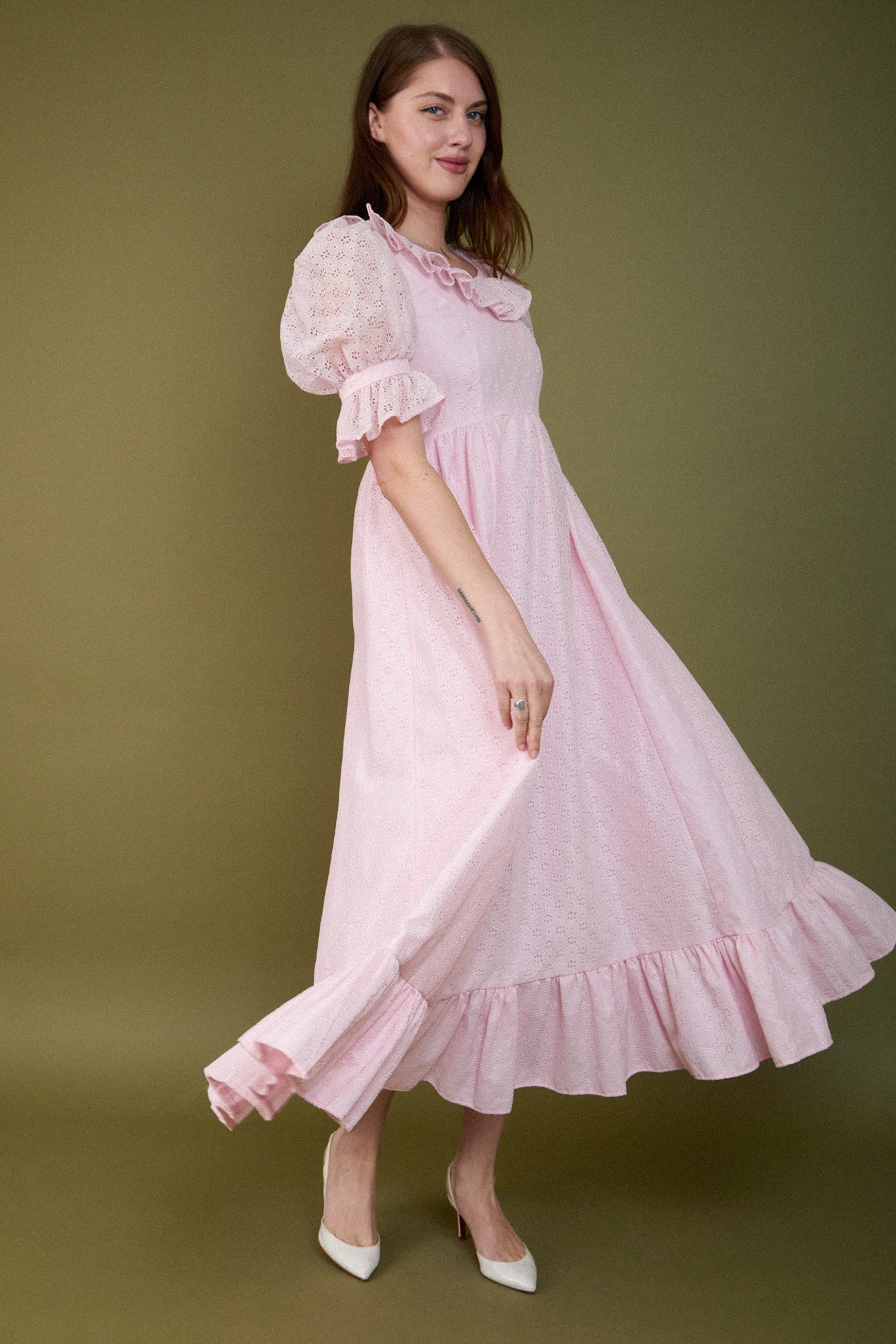 Luna Eyelet Gown