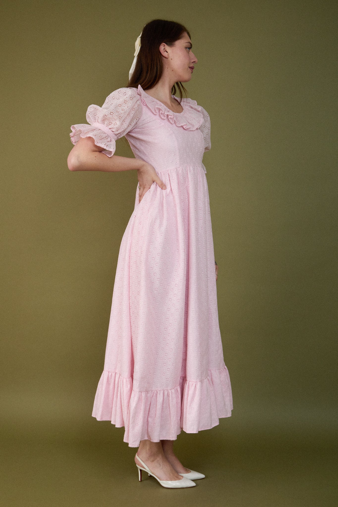 Luna Eyelet Gown