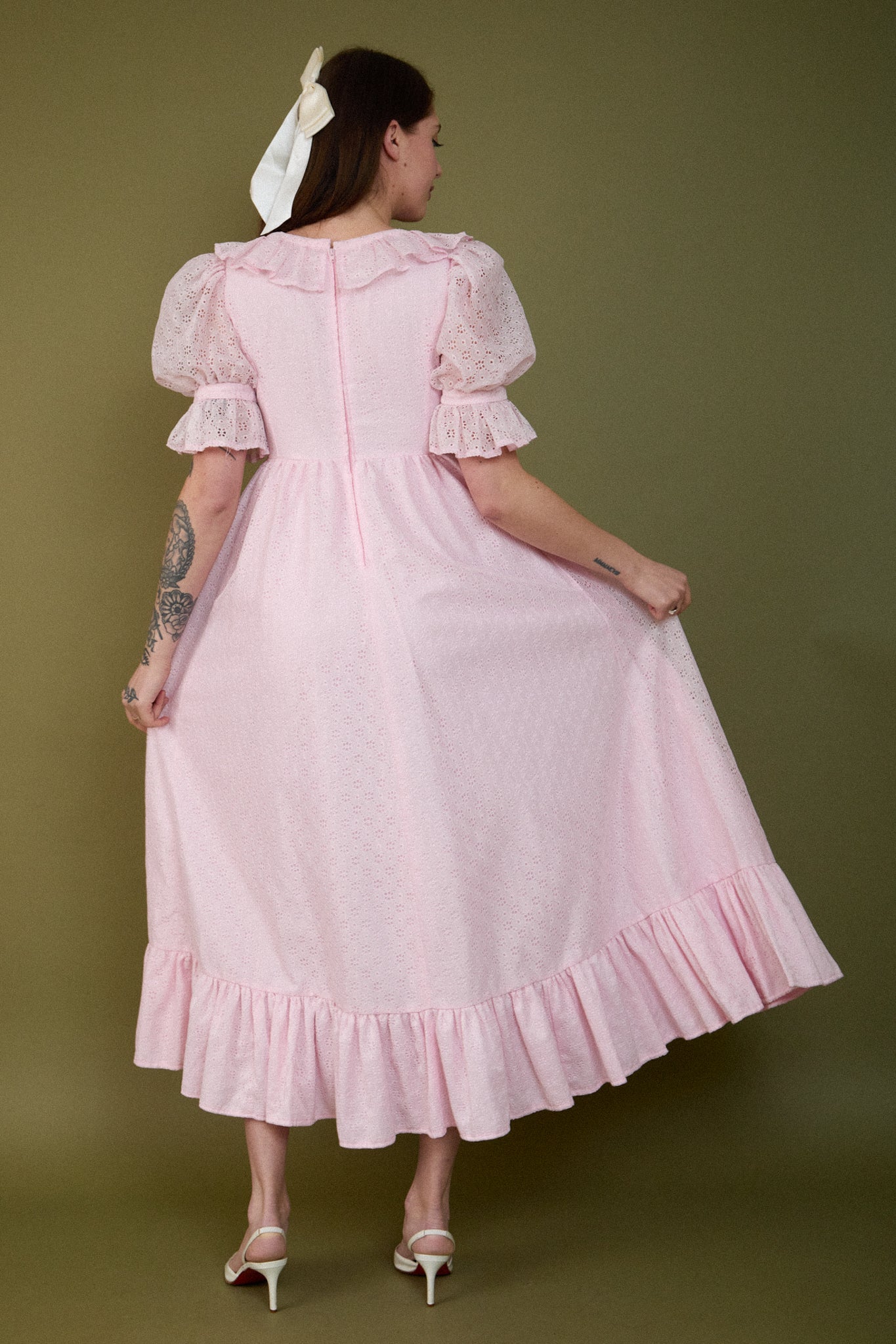 Luna Eyelet Gown