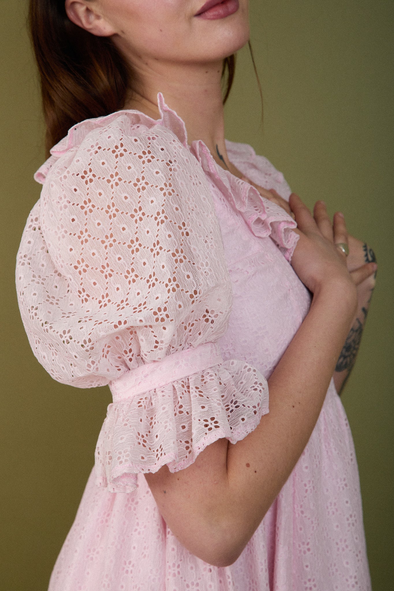 Luna Eyelet Gown