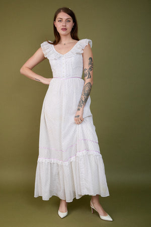 Lilac Ruffle Gown