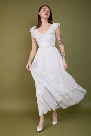 Lilac Ruffle Gown