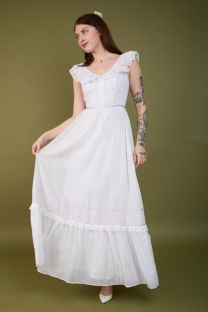 Lilac Ruffle Gown