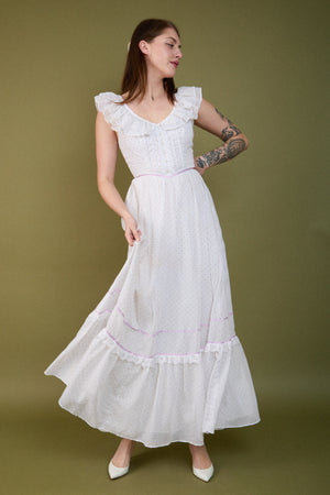 Lilac Ruffle Gown