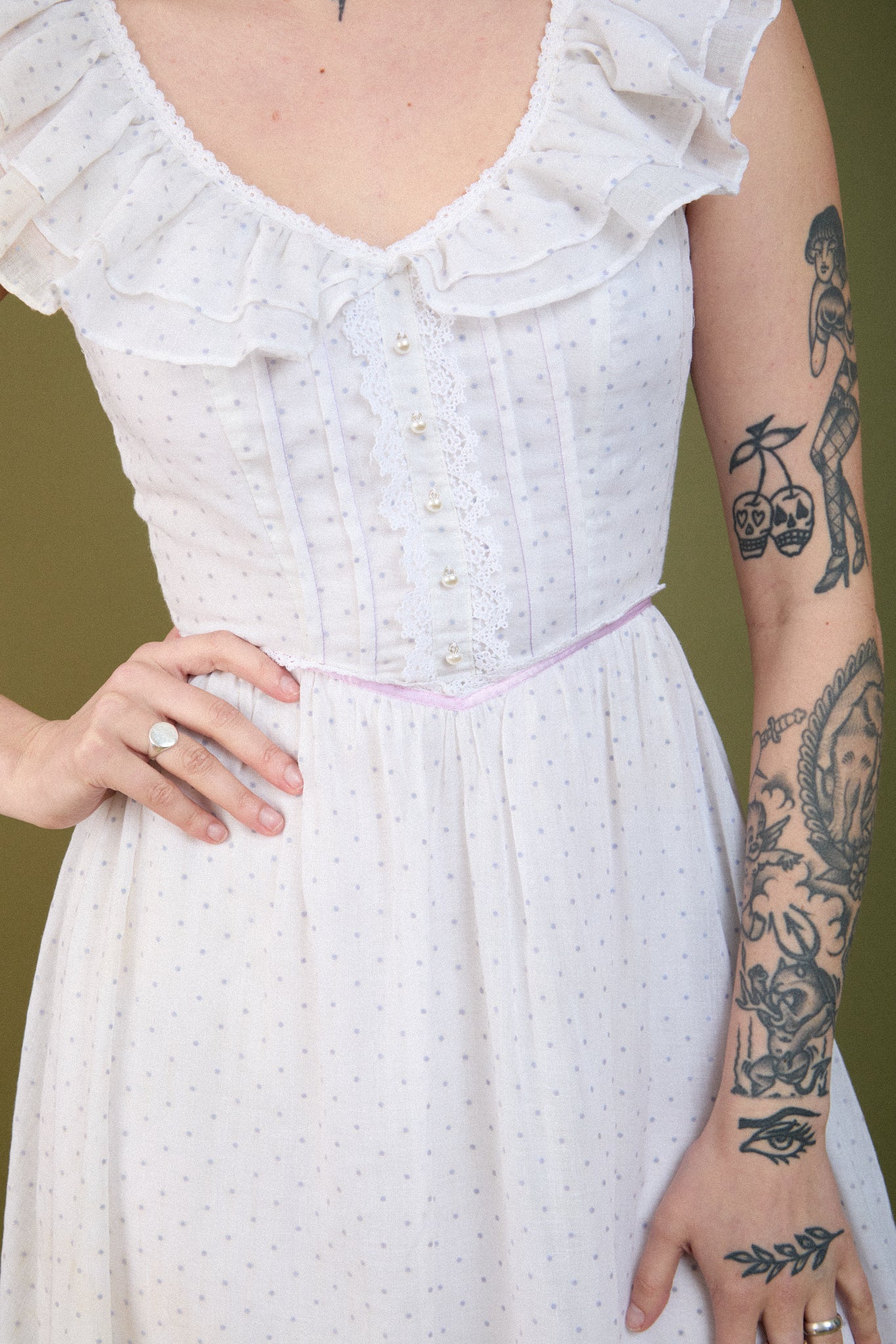 Lilac Ruffle Gown