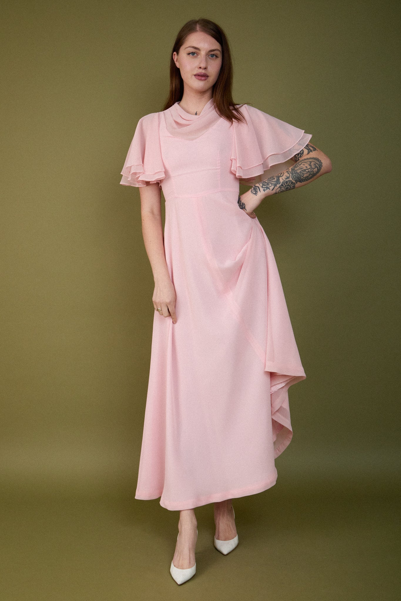 Alma Chiffon Gown