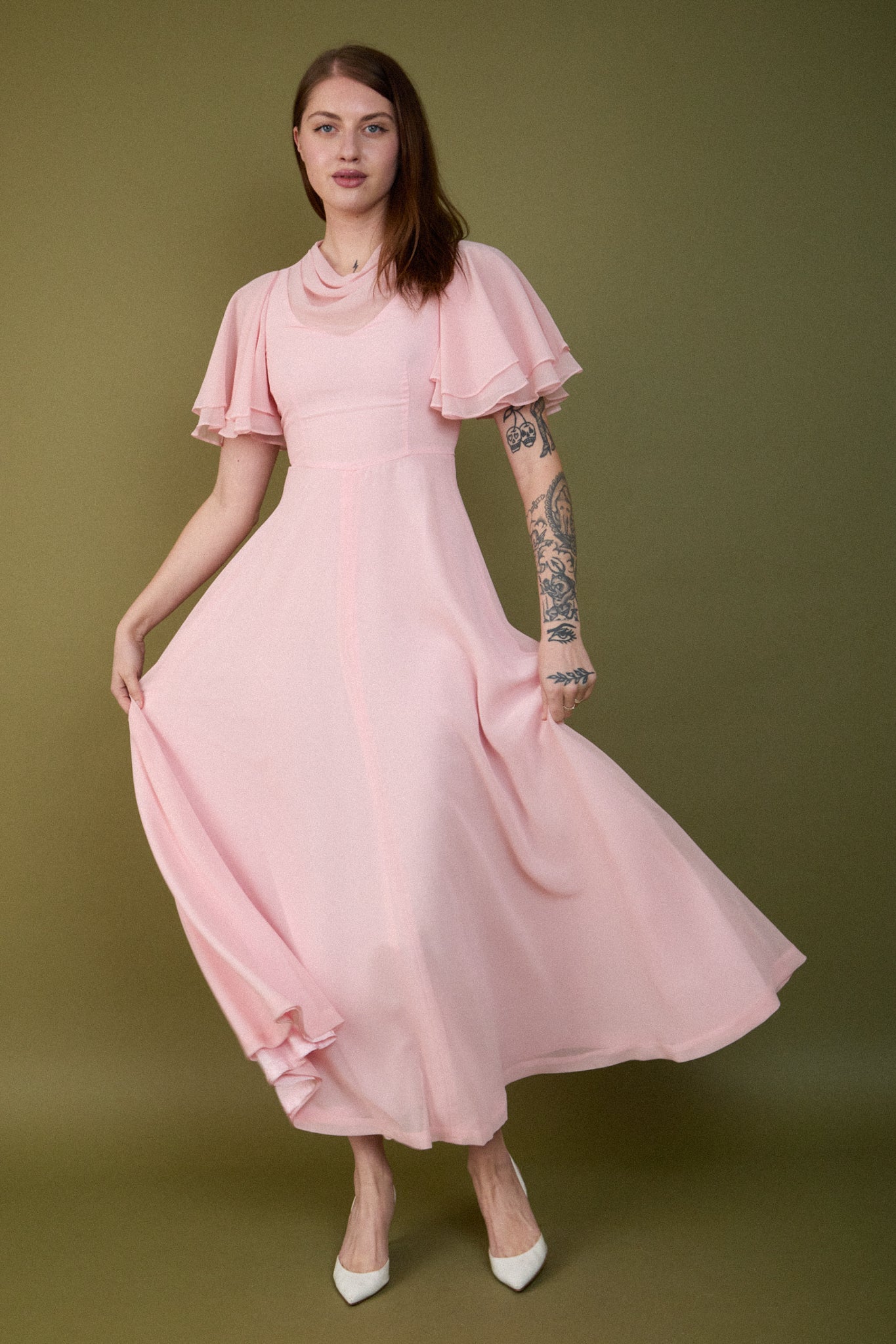 Alma Chiffon Gown