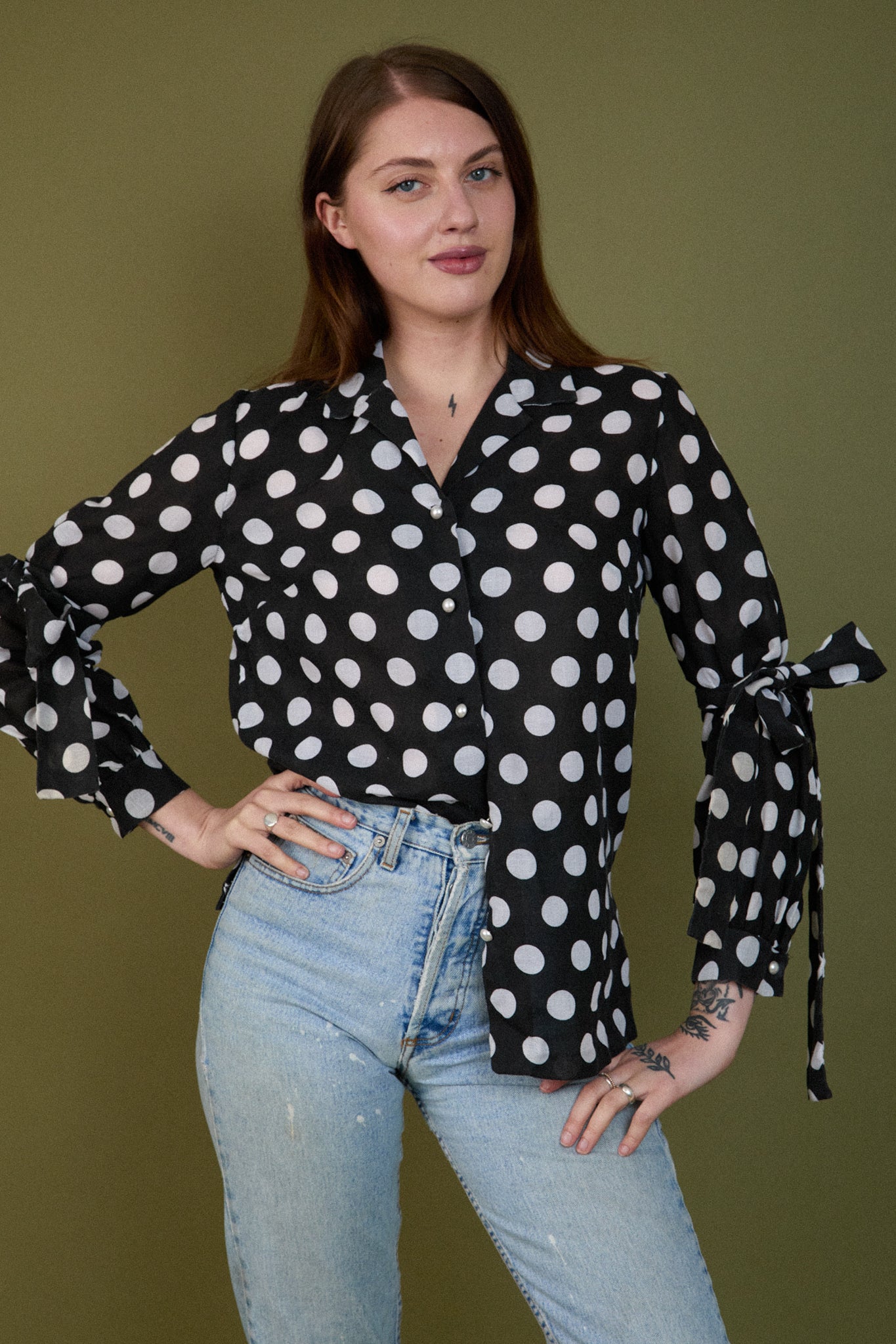 Polka Dot Blouse