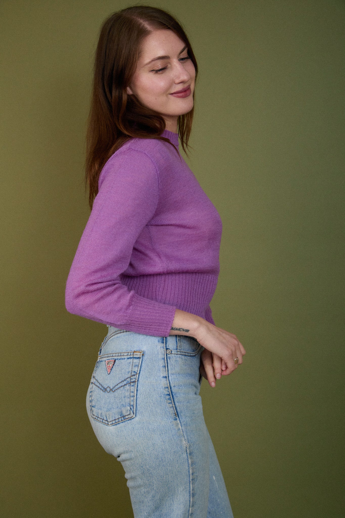 Aubergine Wool Sweater
