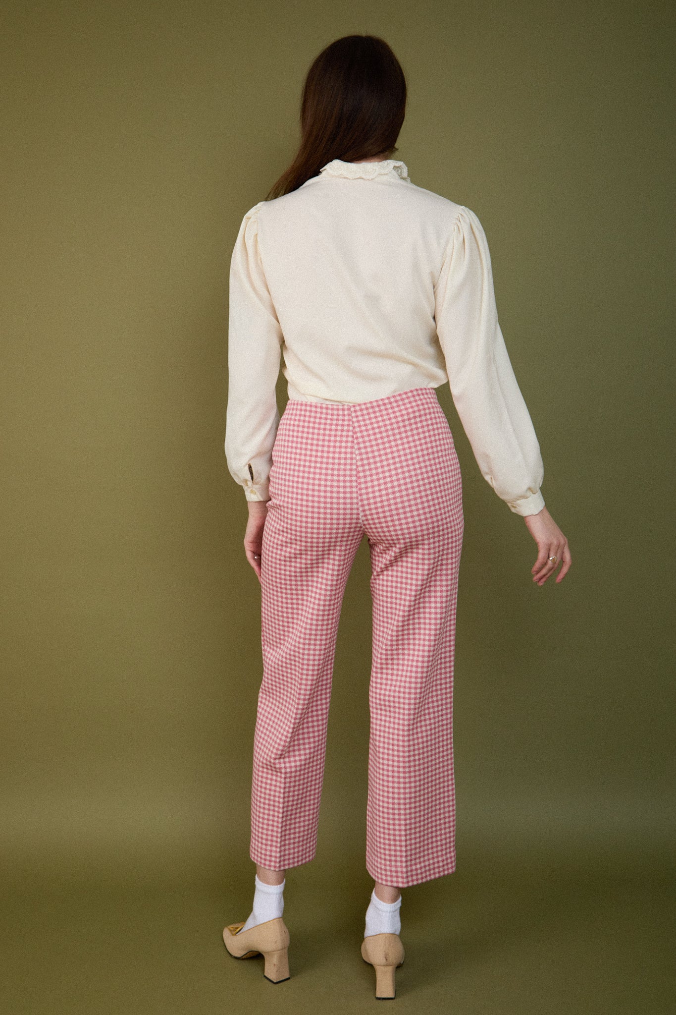 Rose Gingham Pants