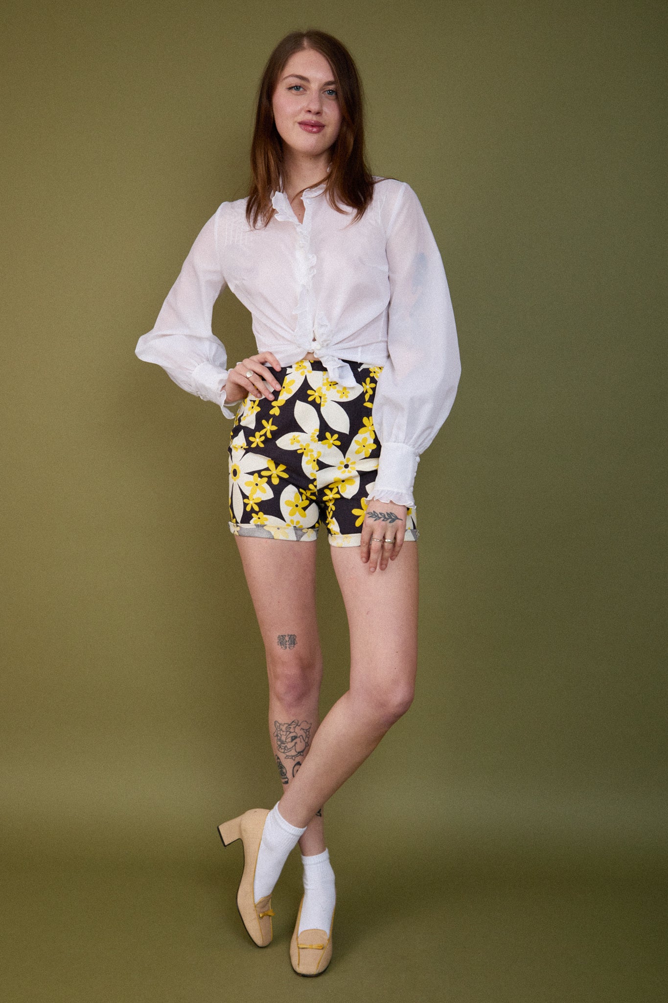 Floral Groove Shorts